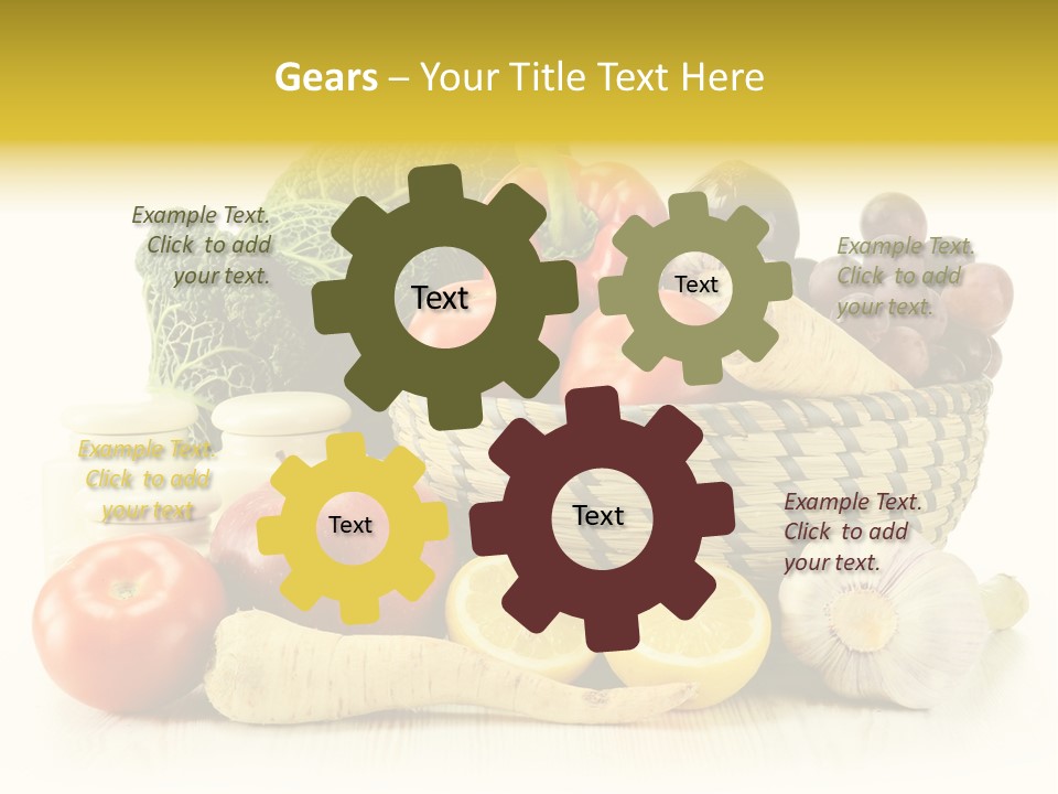 Cucumber Garlic Zucchini PowerPoint Template