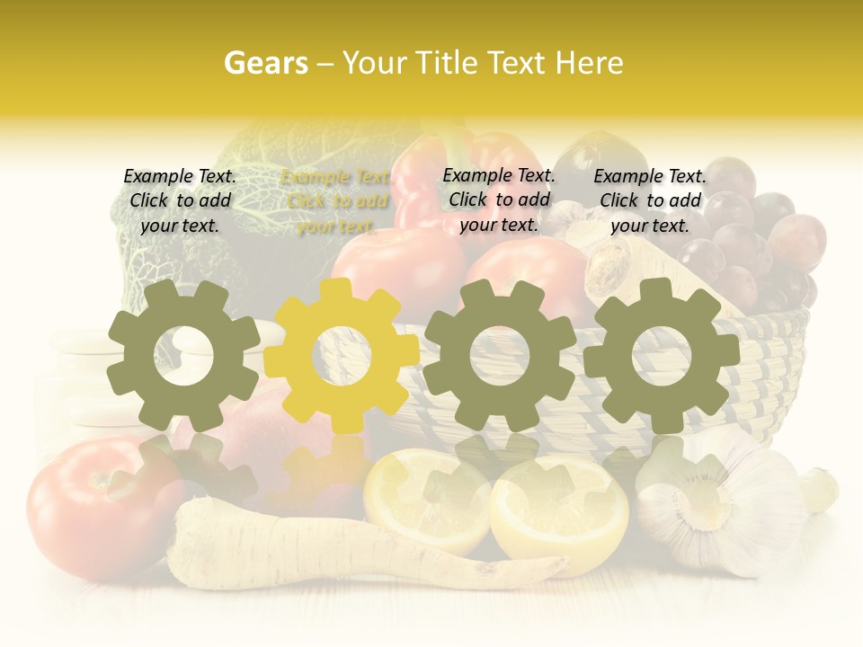 Cucumber Garlic Zucchini PowerPoint Template