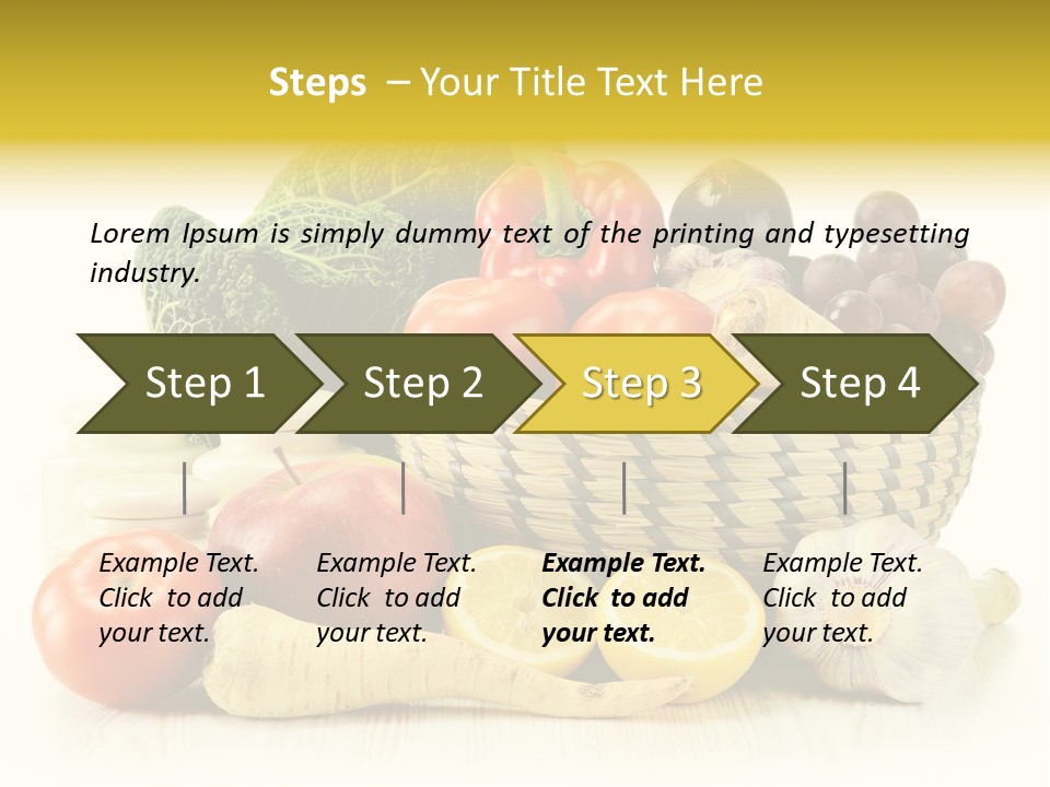 Cucumber Garlic Zucchini PowerPoint Template