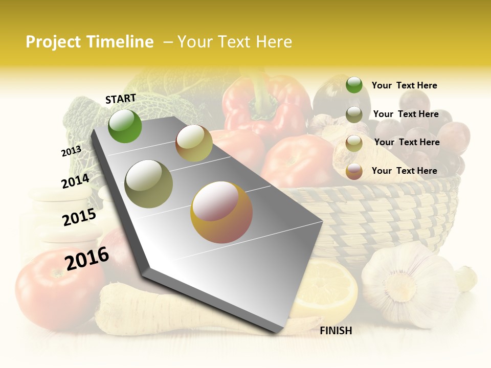 Cucumber Garlic Zucchini PowerPoint Template