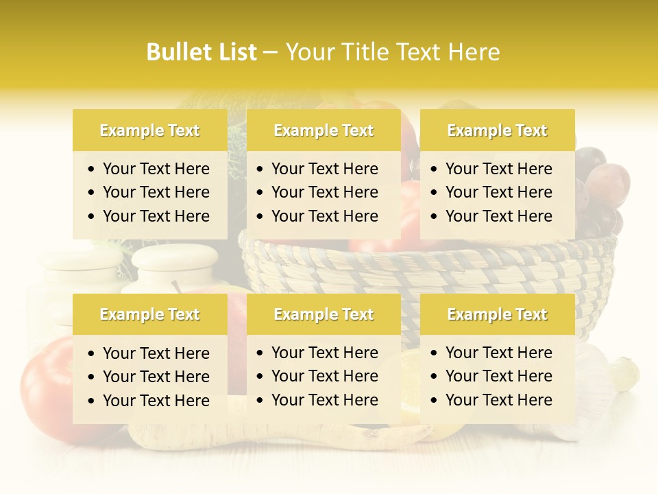 Cucumber Garlic Zucchini PowerPoint Template