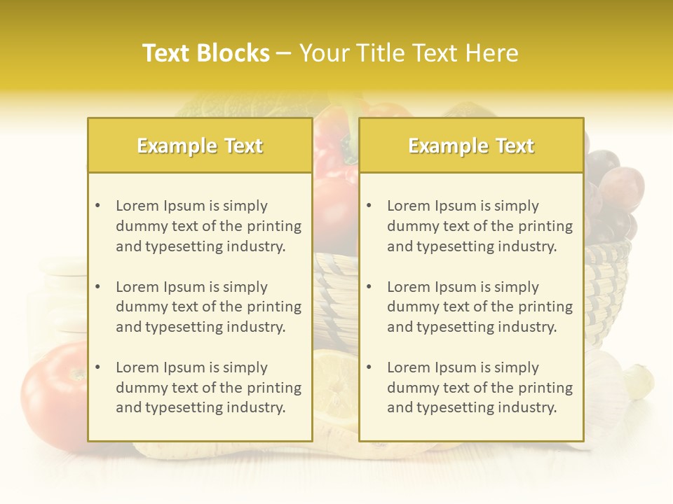 Cucumber Garlic Zucchini PowerPoint Template