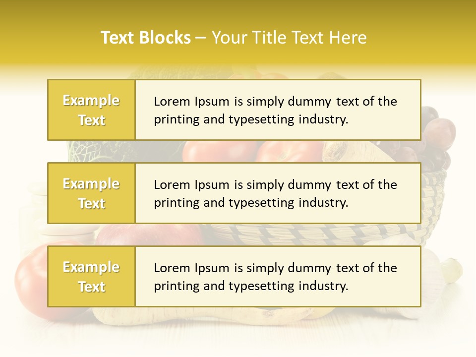 Cucumber Garlic Zucchini PowerPoint Template