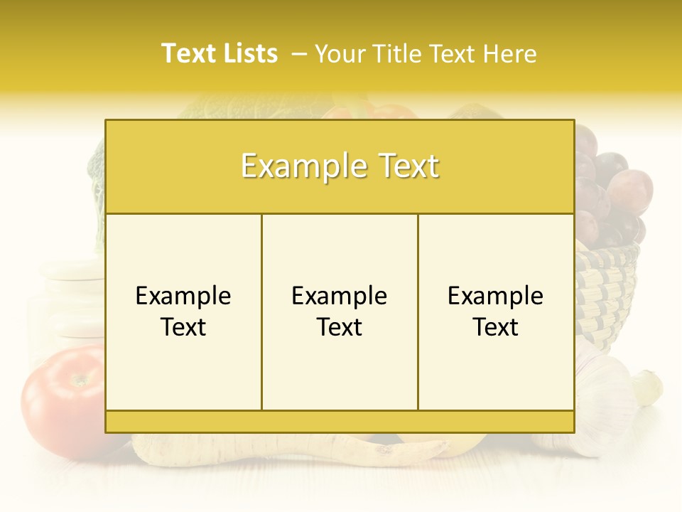 Cucumber Garlic Zucchini PowerPoint Template