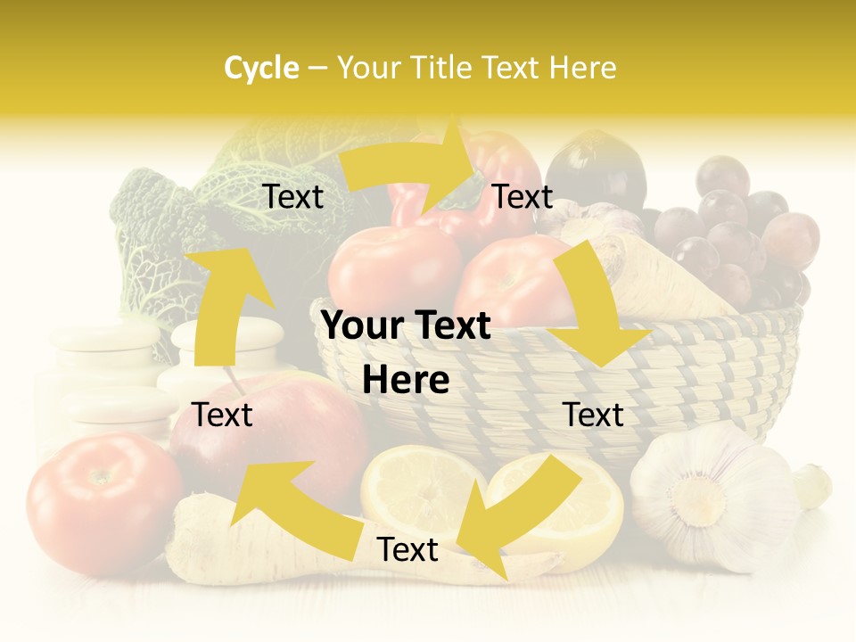 Cucumber Garlic Zucchini PowerPoint Template