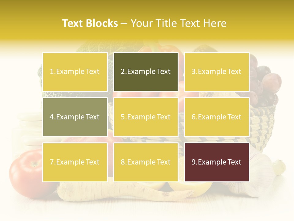 Cucumber Garlic Zucchini PowerPoint Template