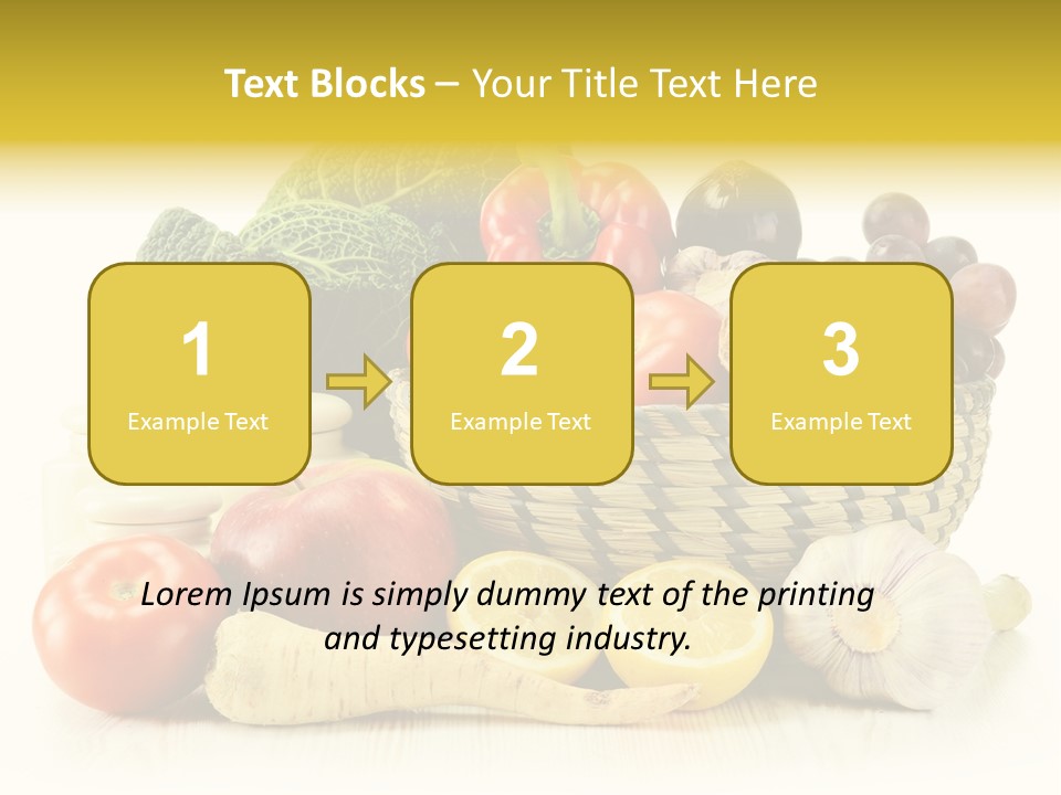 Cucumber Garlic Zucchini PowerPoint Template