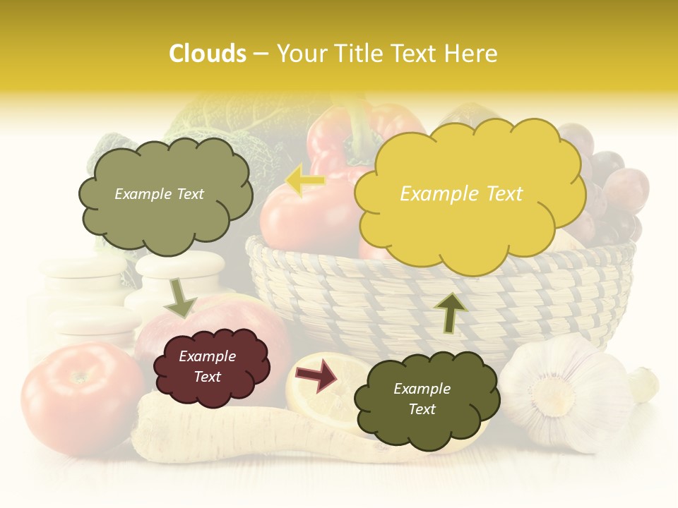 Cucumber Garlic Zucchini PowerPoint Template