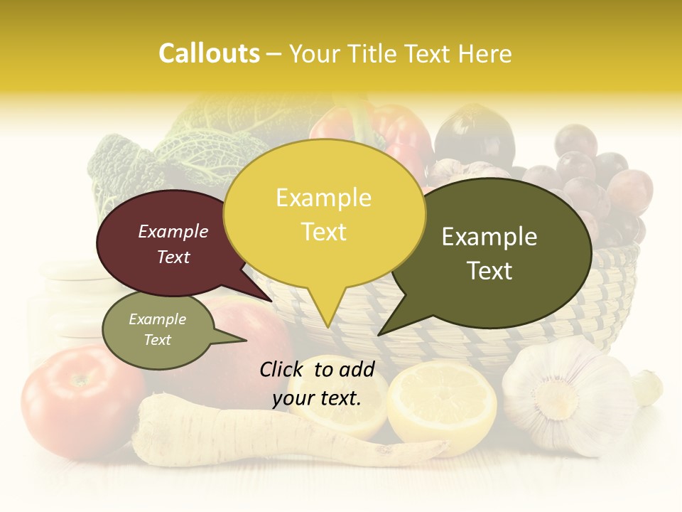 Cucumber Garlic Zucchini PowerPoint Template
