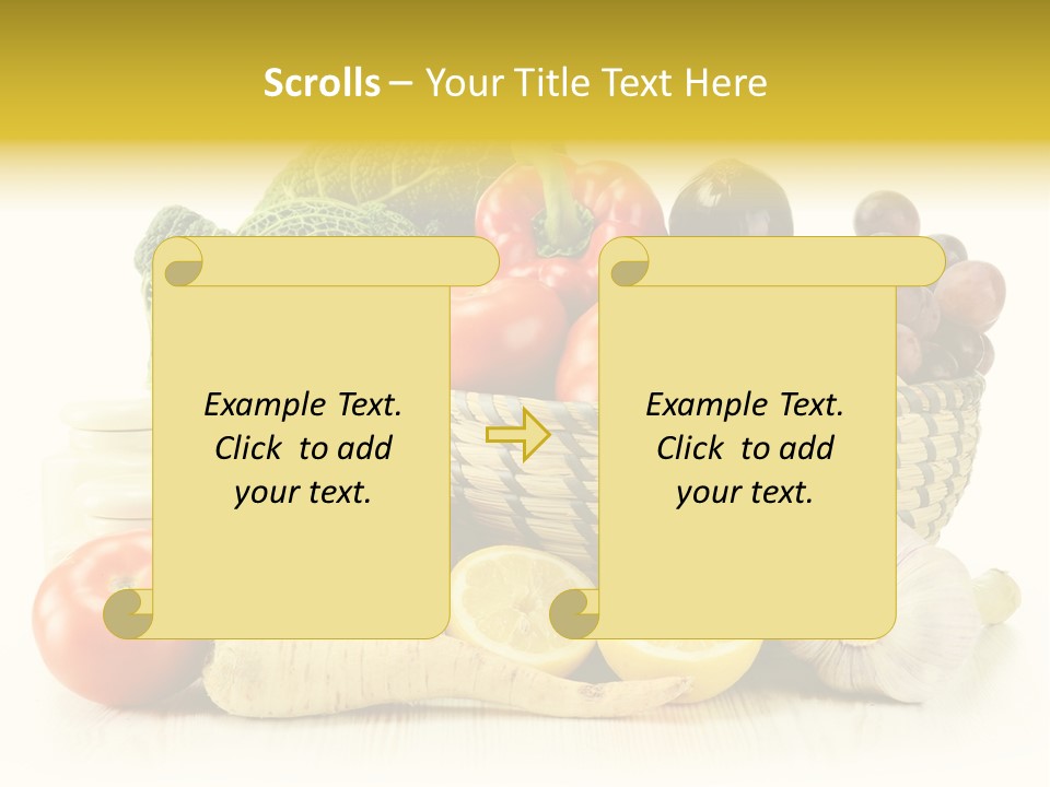 Cucumber Garlic Zucchini PowerPoint Template