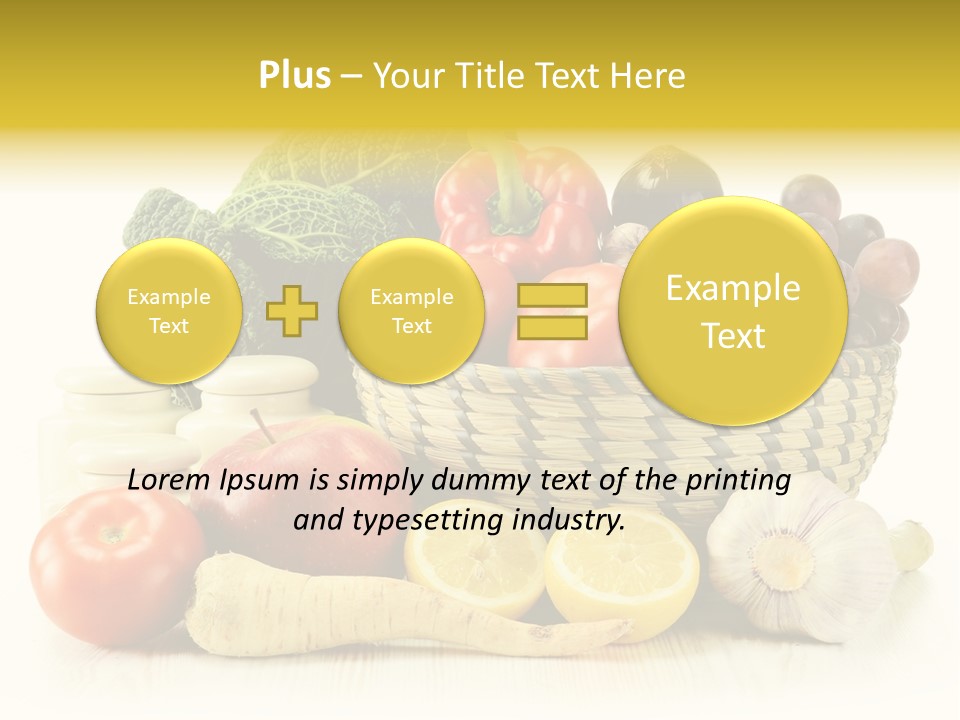 Cucumber Garlic Zucchini PowerPoint Template
