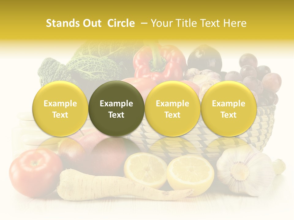 Cucumber Garlic Zucchini PowerPoint Template