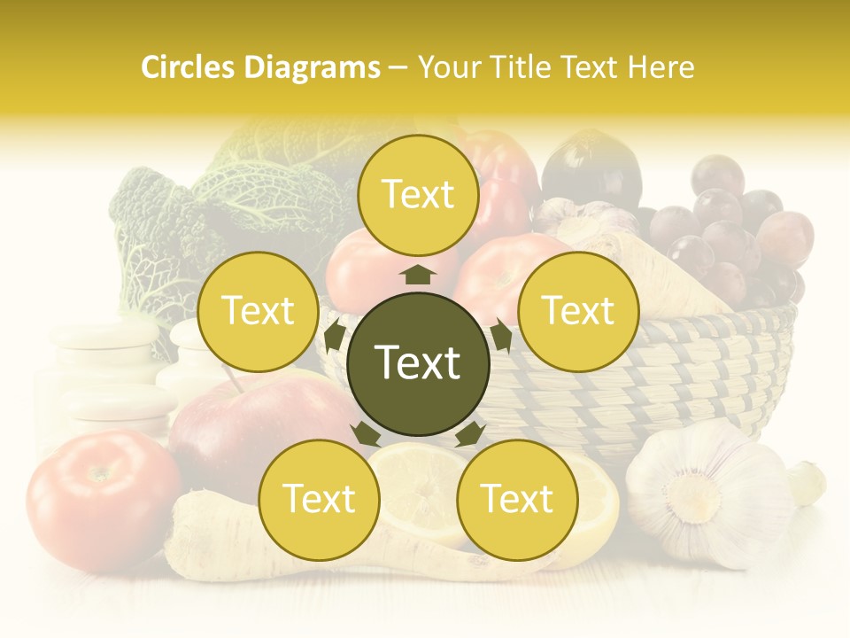 Cucumber Garlic Zucchini PowerPoint Template