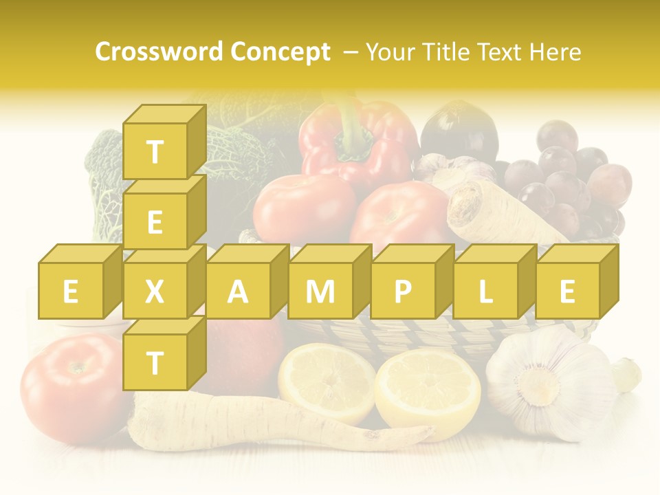 Cucumber Garlic Zucchini PowerPoint Template