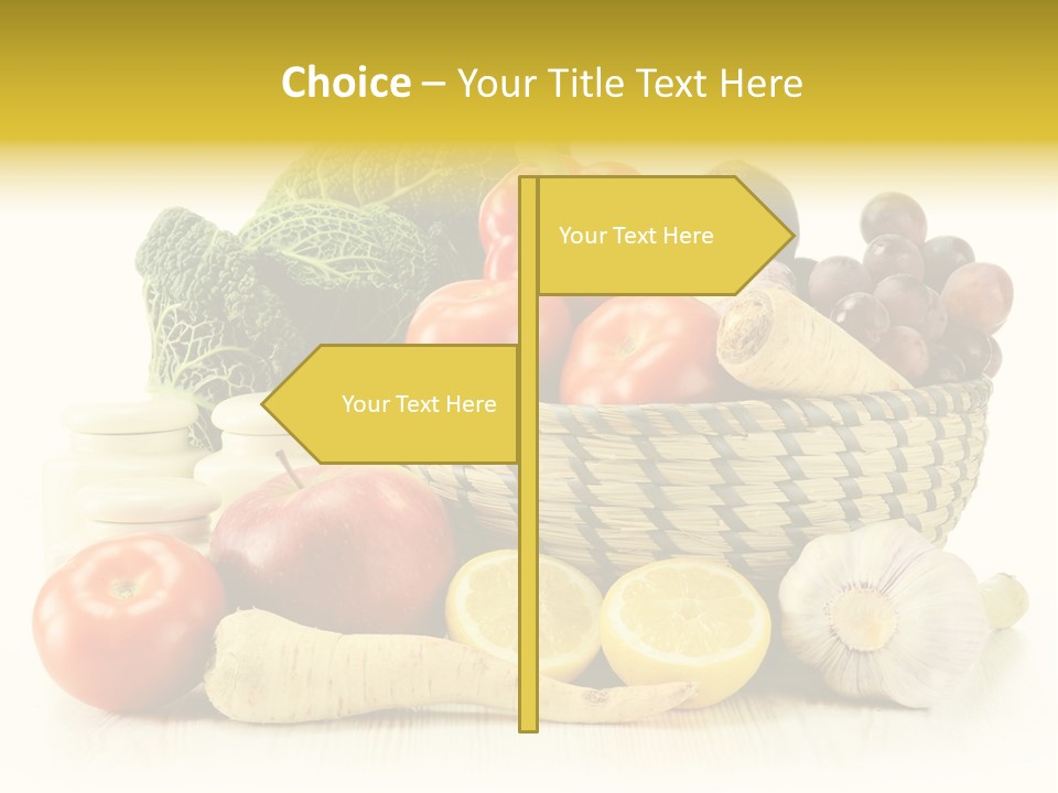 Cucumber Garlic Zucchini PowerPoint Template