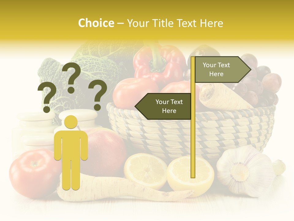 Cucumber Garlic Zucchini PowerPoint Template