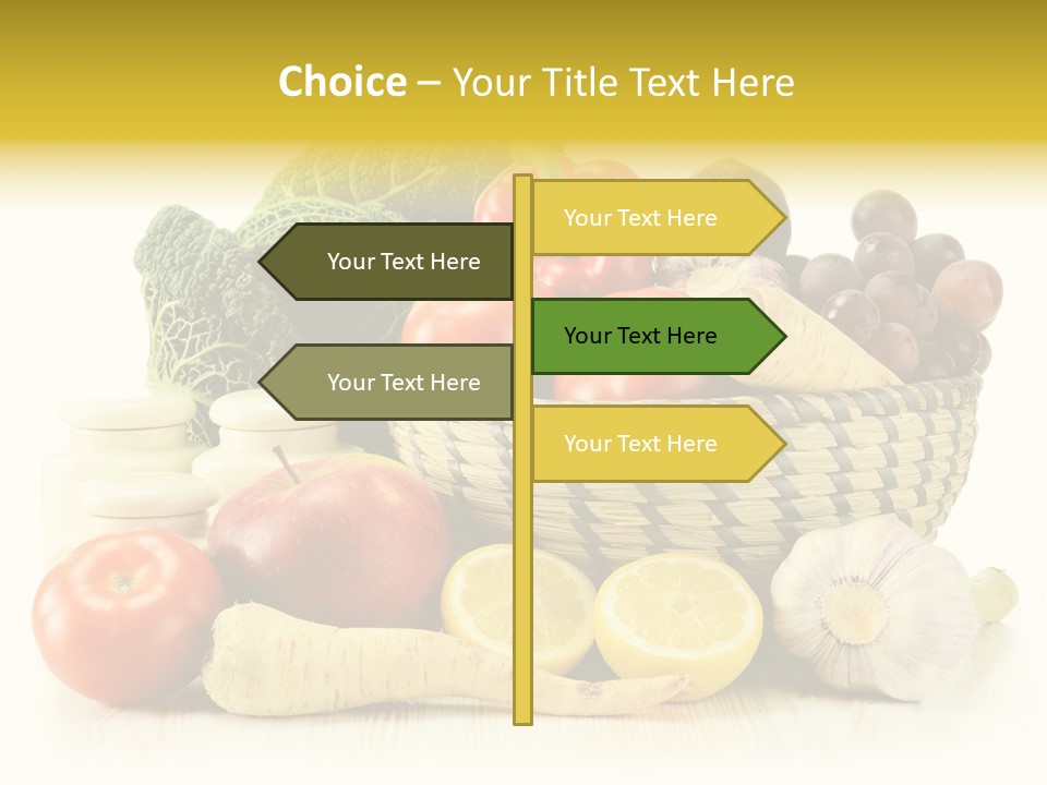 Cucumber Garlic Zucchini PowerPoint Template