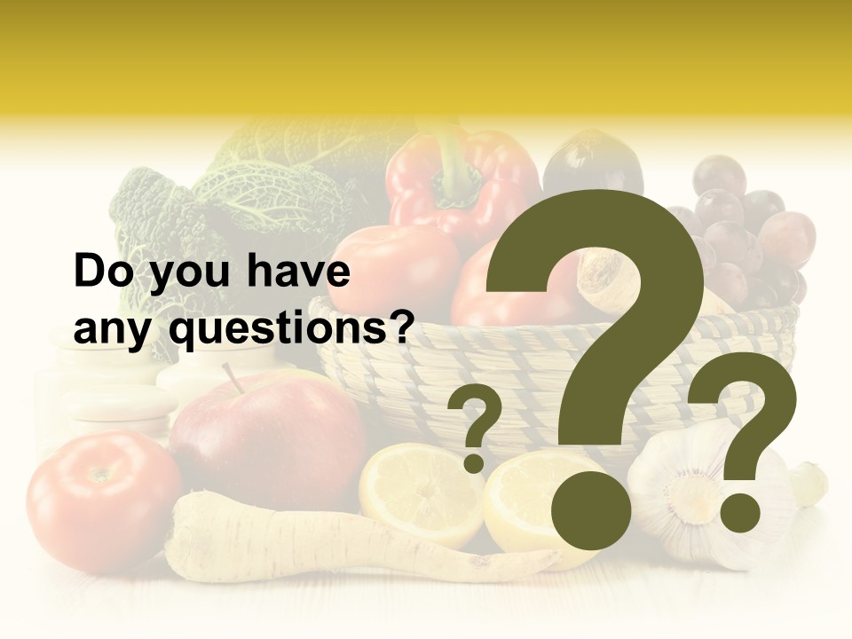 Cucumber Garlic Zucchini PowerPoint Template