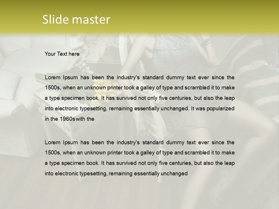 Beauty Romantic Red PowerPoint Template