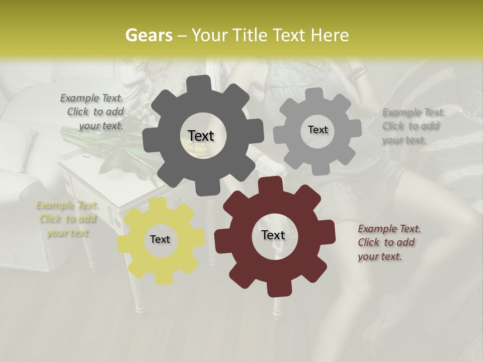 Beauty Romantic Red PowerPoint Template