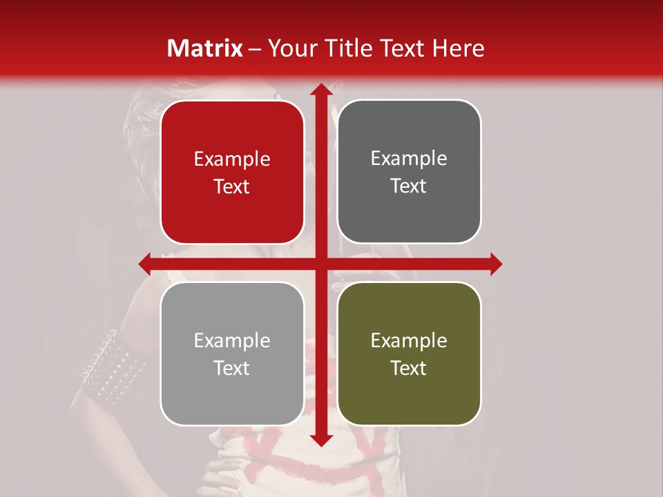 Female Antiglobalism Girl PowerPoint Template