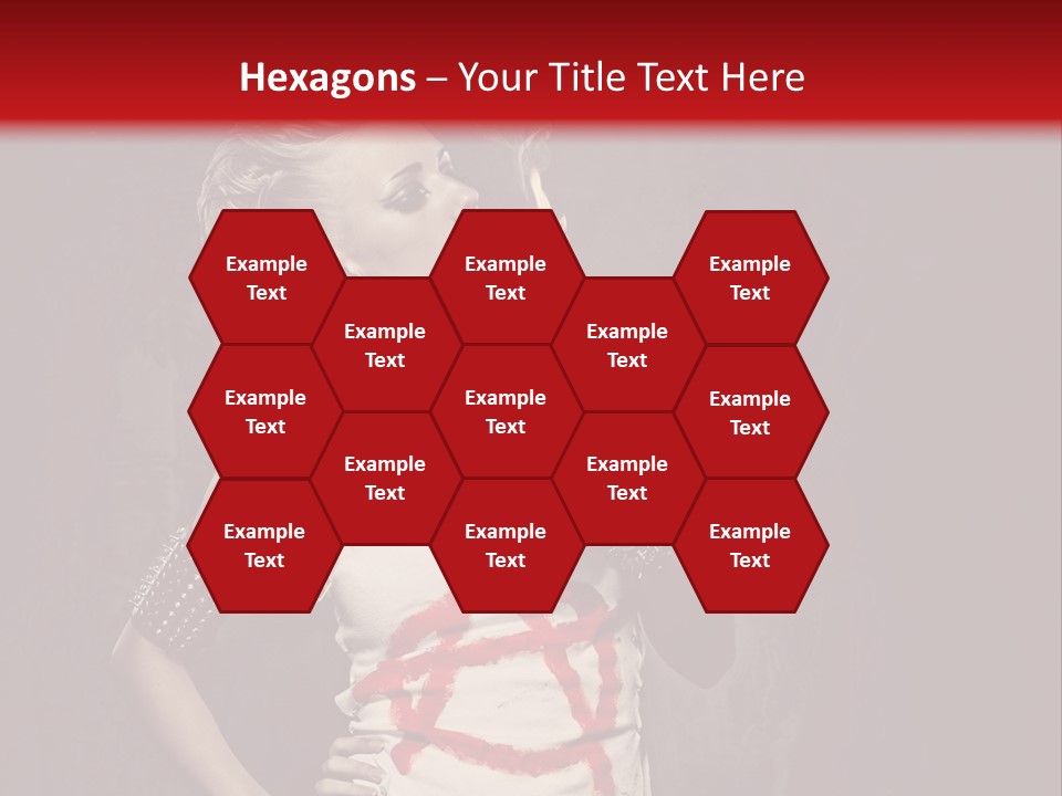 Female Antiglobalism Girl PowerPoint Template