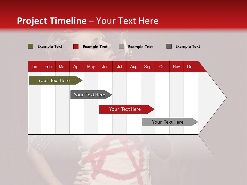 Female Antiglobalism Girl PowerPoint Template