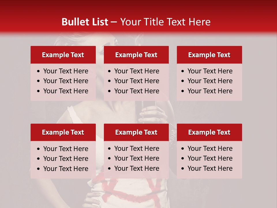 Female Antiglobalism Girl PowerPoint Template