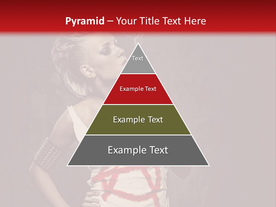 Female Antiglobalism Girl PowerPoint Template