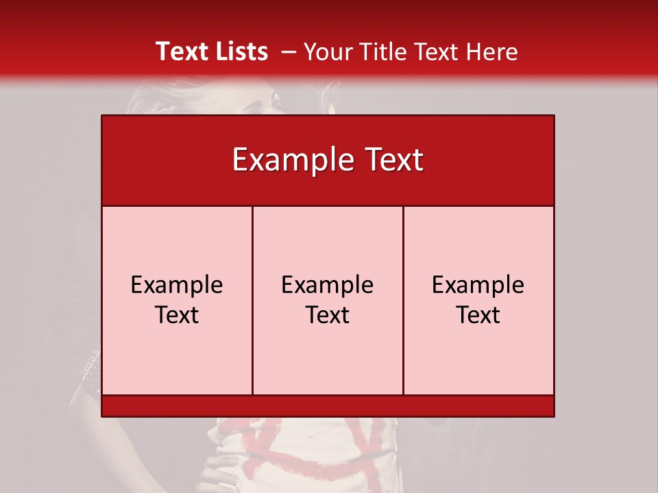 Female Antiglobalism Girl PowerPoint Template