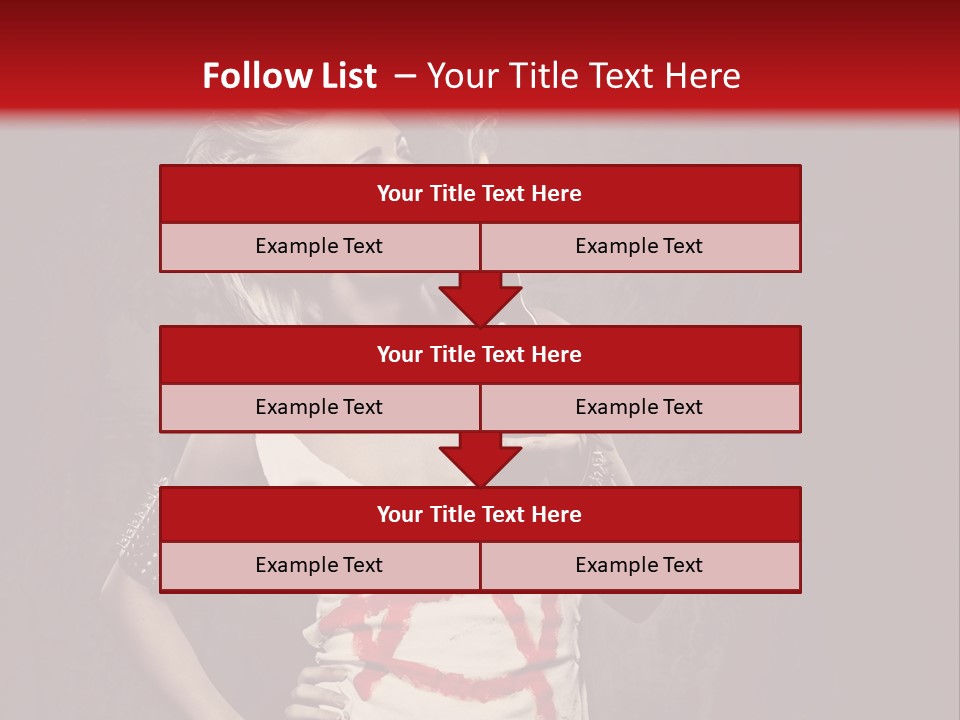 Female Antiglobalism Girl PowerPoint Template