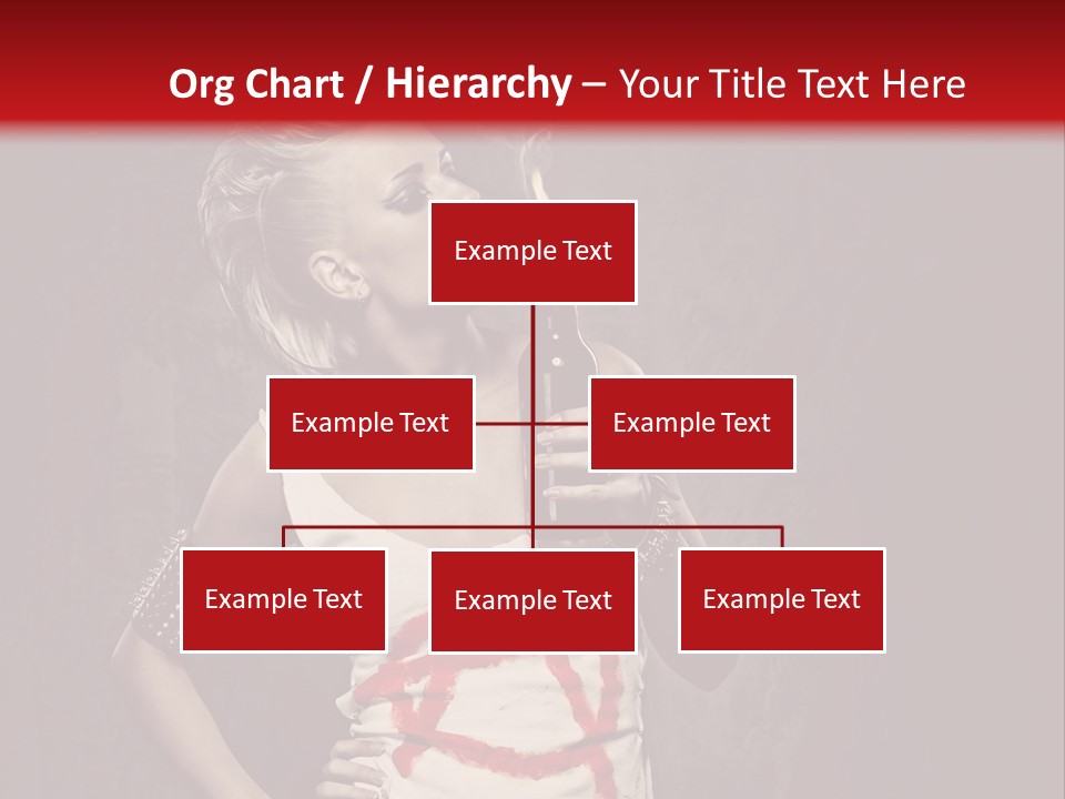 Female Antiglobalism Girl PowerPoint Template