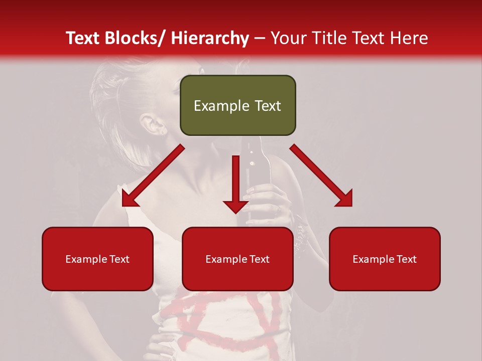 Female Antiglobalism Girl PowerPoint Template