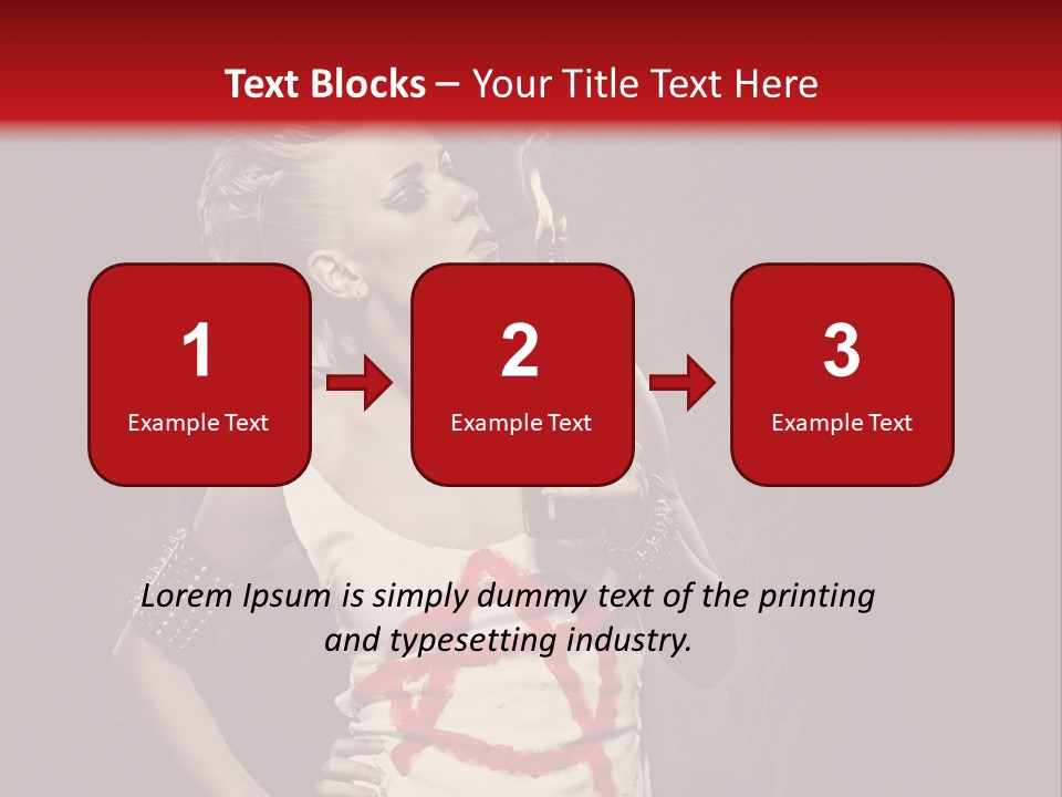 Female Antiglobalism Girl PowerPoint Template