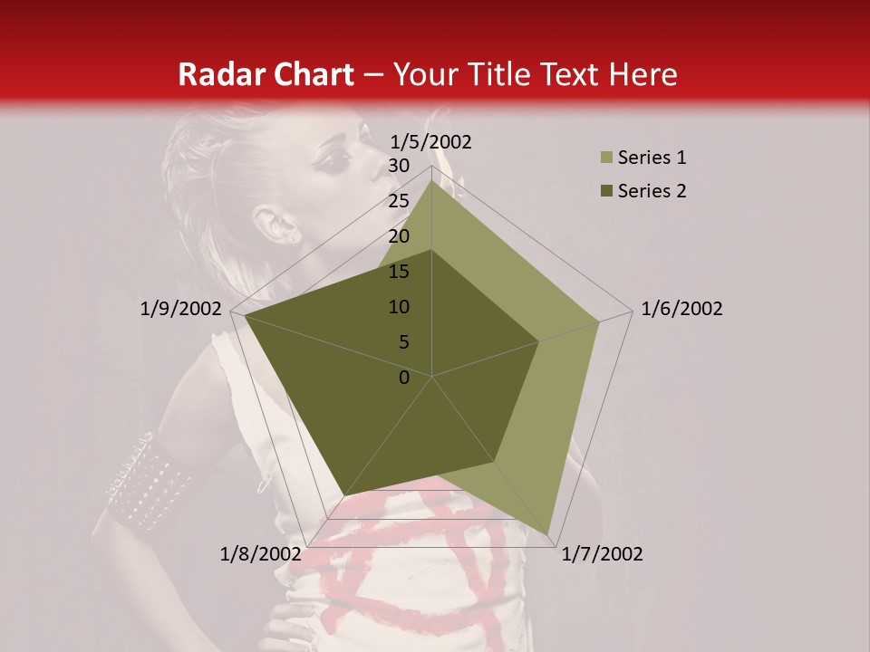 Female Antiglobalism Girl PowerPoint Template