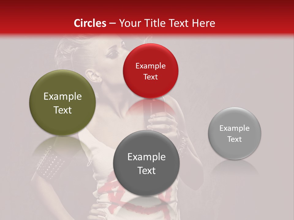 Female Antiglobalism Girl PowerPoint Template