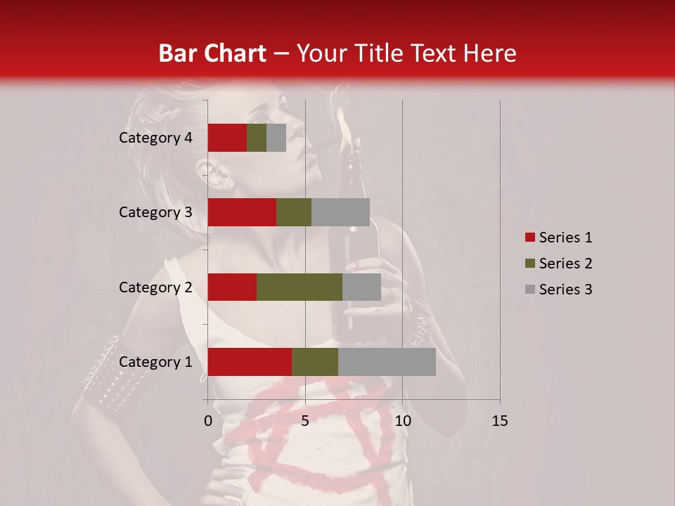 Female Antiglobalism Girl PowerPoint Template