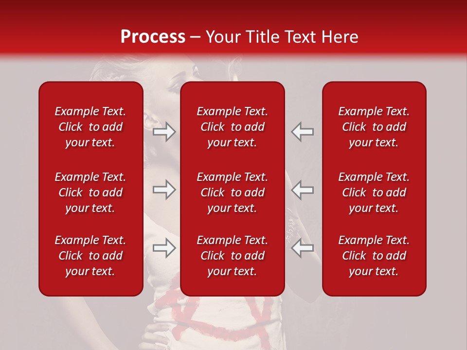 Female Antiglobalism Girl PowerPoint Template