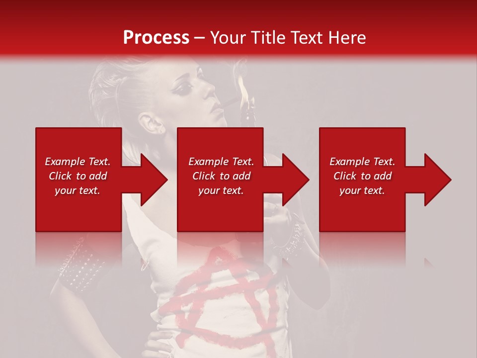 Female Antiglobalism Girl PowerPoint Template