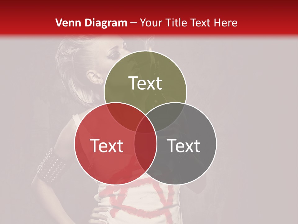 Female Antiglobalism Girl PowerPoint Template