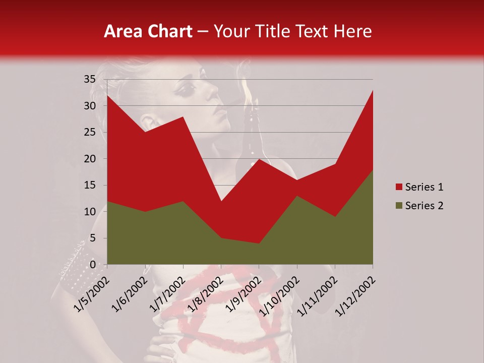Female Antiglobalism Girl PowerPoint Template