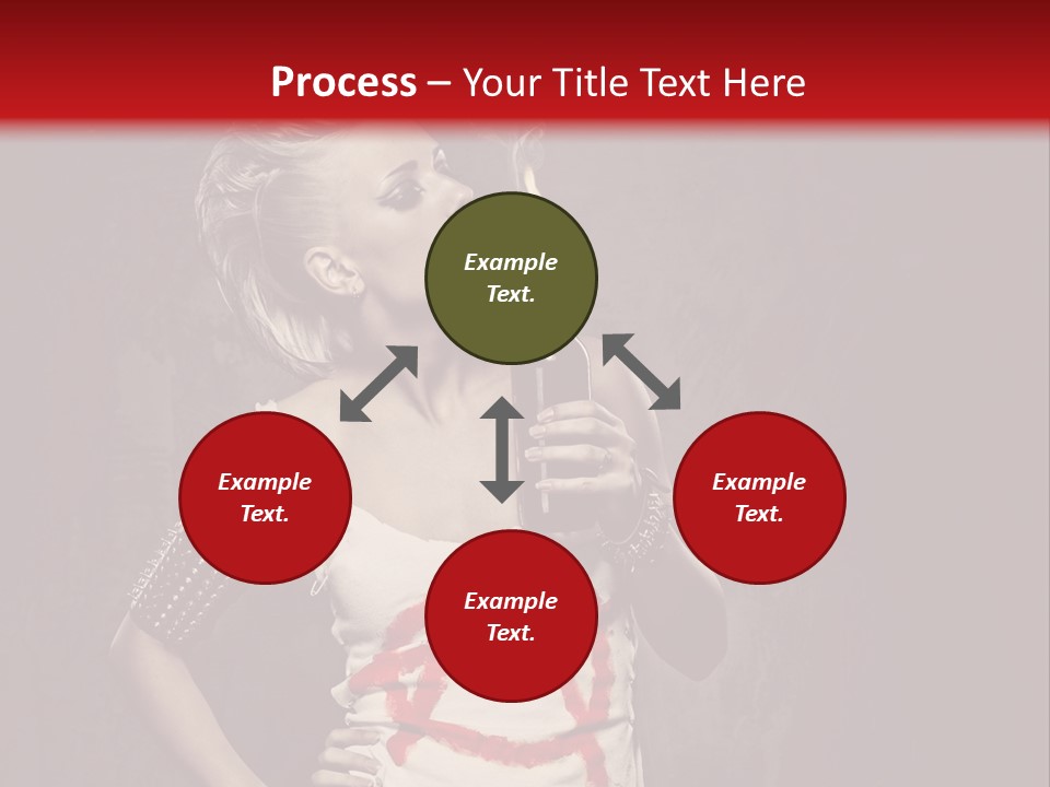 Female Antiglobalism Girl PowerPoint Template