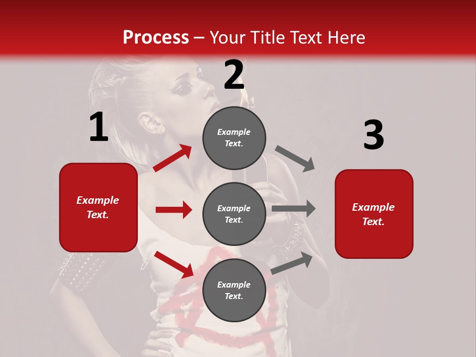 Female Antiglobalism Girl PowerPoint Template