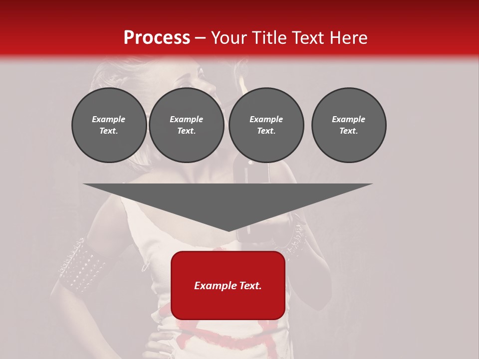 Female Antiglobalism Girl PowerPoint Template