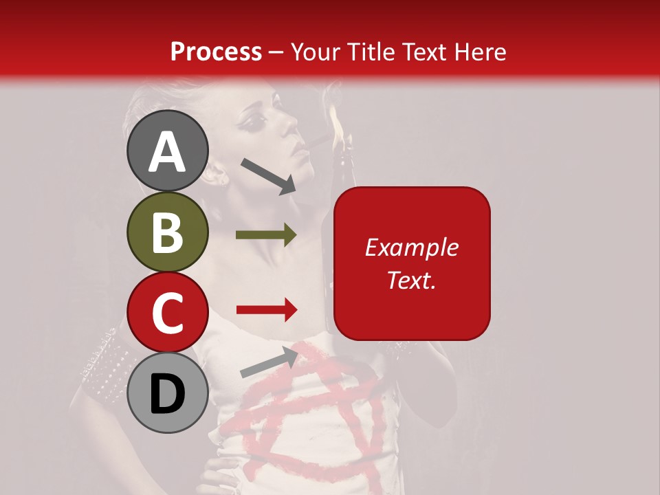 Female Antiglobalism Girl PowerPoint Template