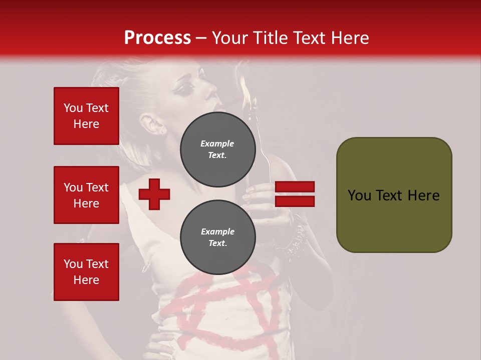 Female Antiglobalism Girl PowerPoint Template