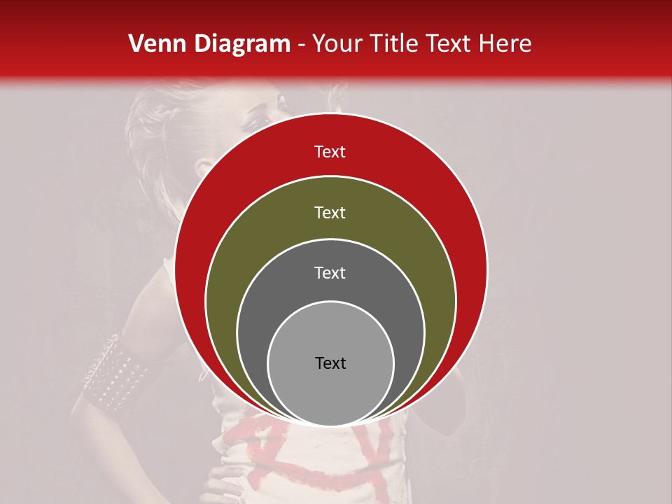 Female Antiglobalism Girl PowerPoint Template