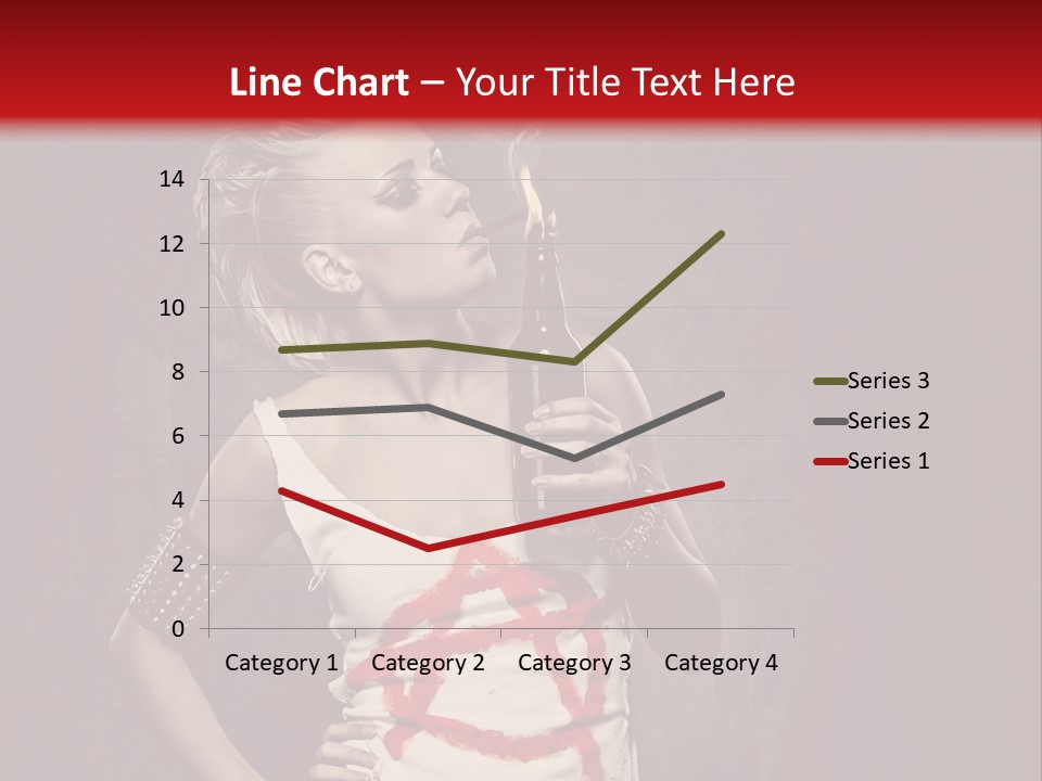 Female Antiglobalism Girl PowerPoint Template