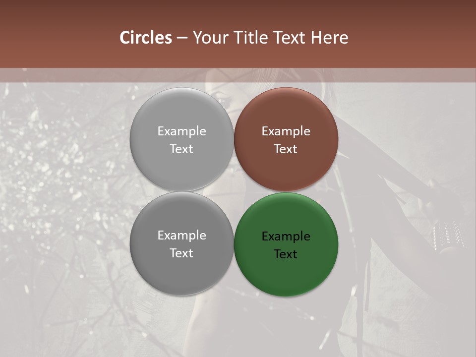 Hairstyle Vandalism Woman PowerPoint Template