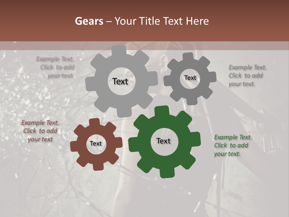 Hairstyle Vandalism Woman PowerPoint Template